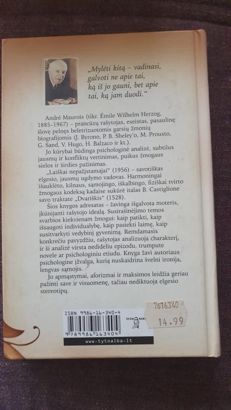Laiškai nepažįstamajai - Andre Maurois, knyga 3