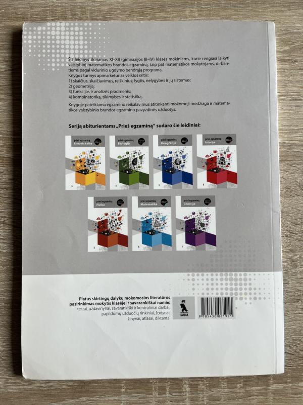 Prieš egzaminą Matematika - Ilona Knyzelienė, Rita  Jonitienė, Lionė  Čaikauskienė, Laima  Tynčenko, knyga 3