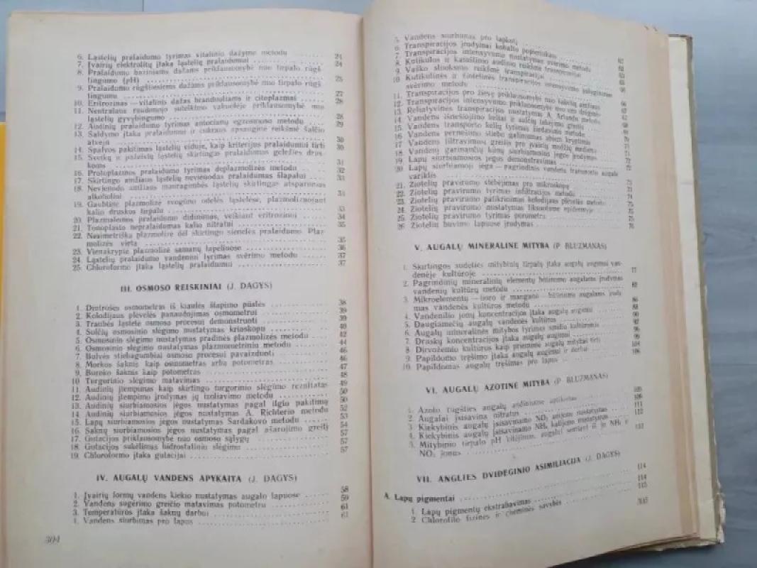 Augalų fiziologijos laboratoriniai darbai - J. Dagys, J.  Kuprevičius,A.  Minkevičius, knyga 6
