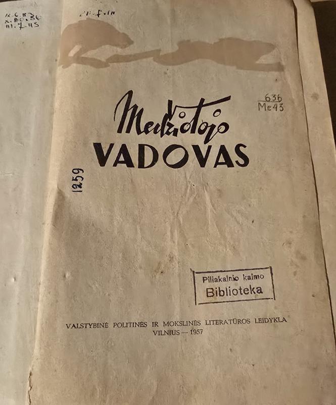 Medžiotojo vadovas - Mykolas Jankauskas, knyga 3