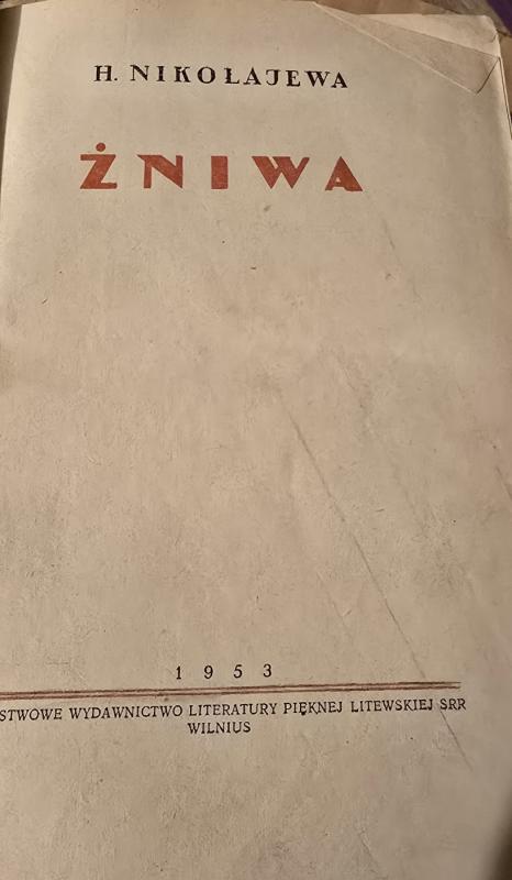 Žniva - H.Nikolajewa, knyga 3