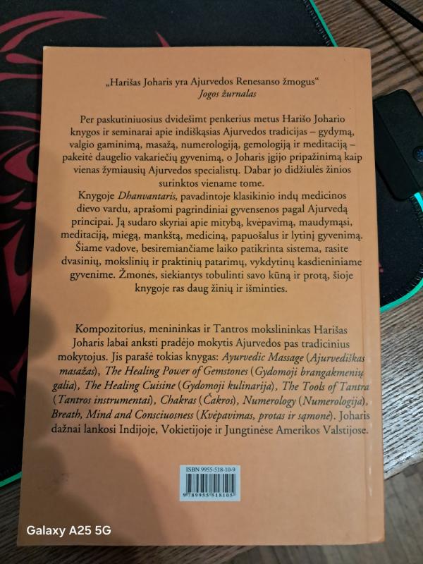 Gyvenimo būdas, kurio moko Ajurveda - Harich Johari, knyga 2