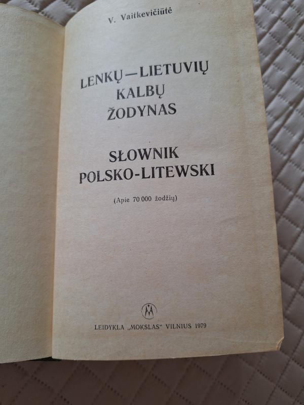 Lenkų-lietuvių kalbų žodynas - V. Vaitkevičiūtė, knyga 2