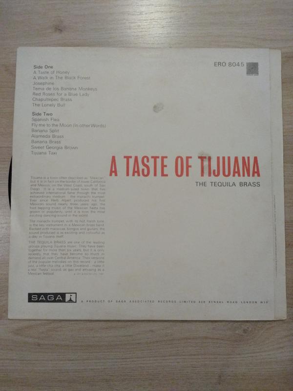 The Tequila Brass* - A Taste Of Tijuana - Herb Alpert & The Tijuana Brass, plokštelė 3