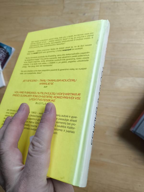 You are a badass: kaip nustoti abejoti savimi ir pasiimti iš gyvenimo viską, ko nori - Jen Sincero, knyga 4