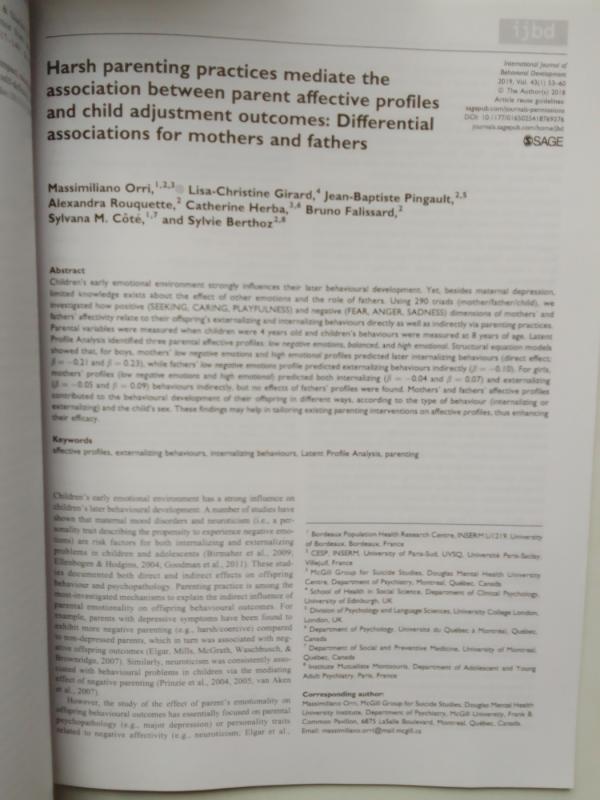 International  journal of behavioral development 2019 january Volume 43 - Brett Laursen, knyga 5