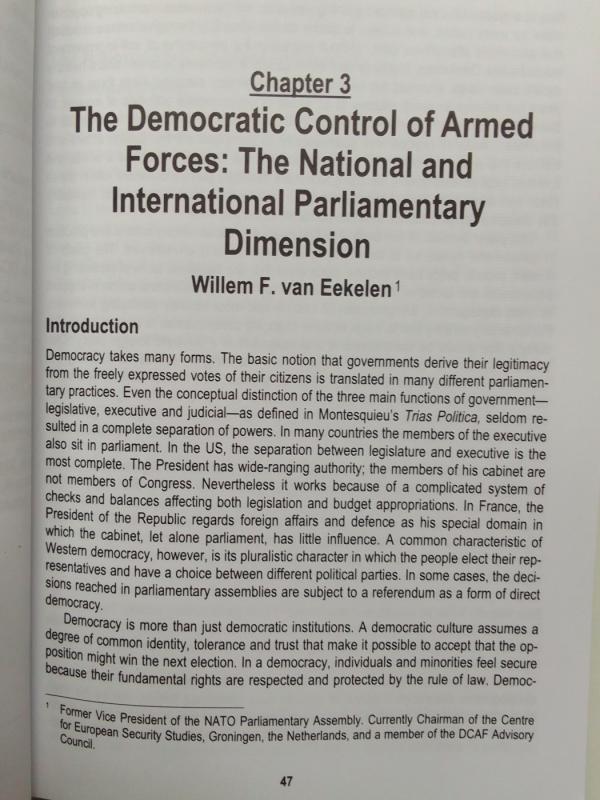 The relevance of parliamentary. Oversight for the security sector - Hans Born and others, knyga 6