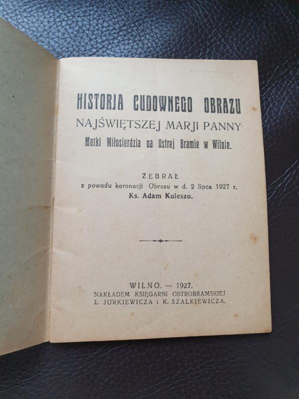 Historja Gudownego obrazu - Adam Kuleszo, knyga 5