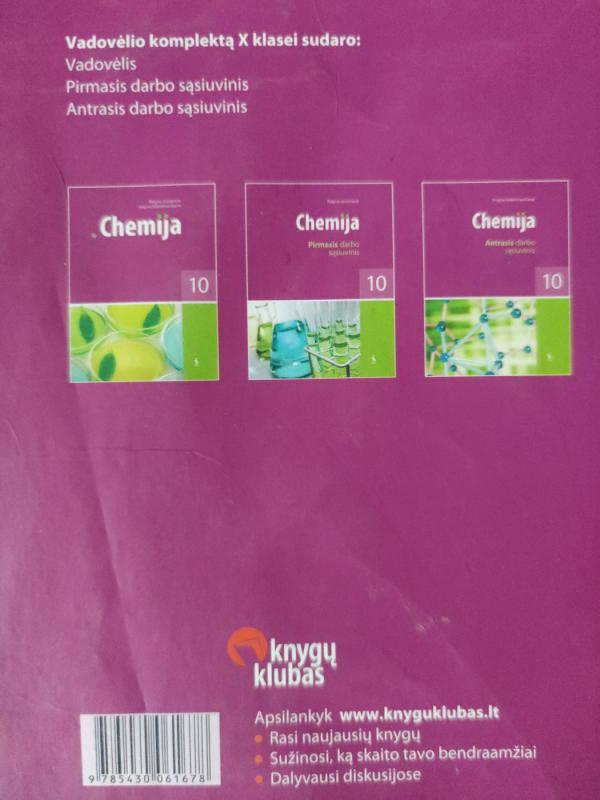 Chemija 10 klasei - Regina Jasiūnienė, Virgina  Valentinavičienė, knyga 3