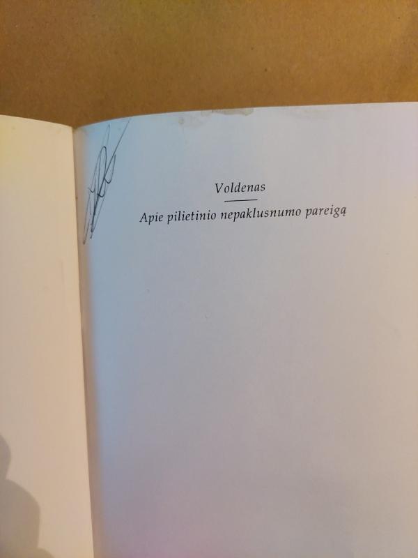Voldenas, arba gyvenimas miške. Apie pilietinio nepaklusnumo pareigą - Henry David Thoreau, knyga 3