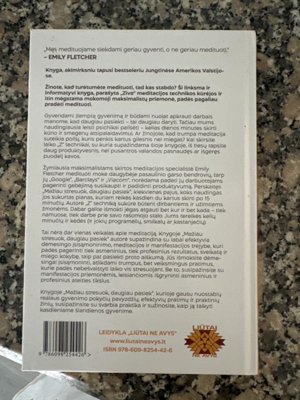 Mažiau stresuok, daugiau pasiek - Emily Fletcher, knyga 3