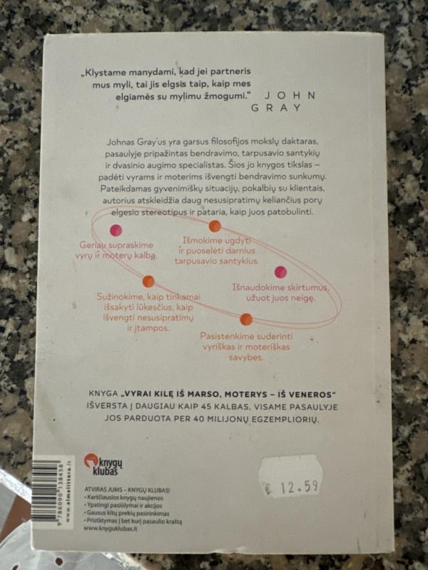 Vyrai kilę iš Marso, moterys - iš Veneros - John Gray, knyga 3