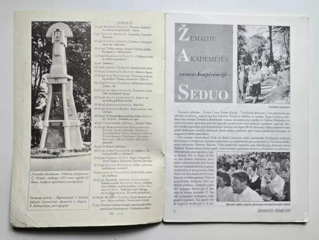 Žemaičių žemė 1995 m. Nr. 4(9) - aut. kolektyvas, knyga 3