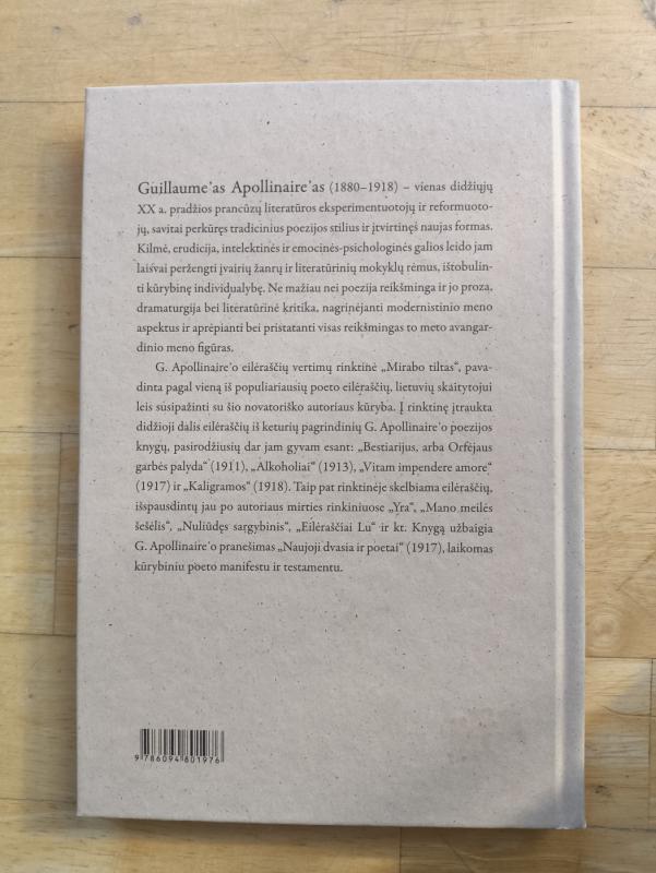 Mirabo tiltas - Guillaume Apollinaire, knyga 3