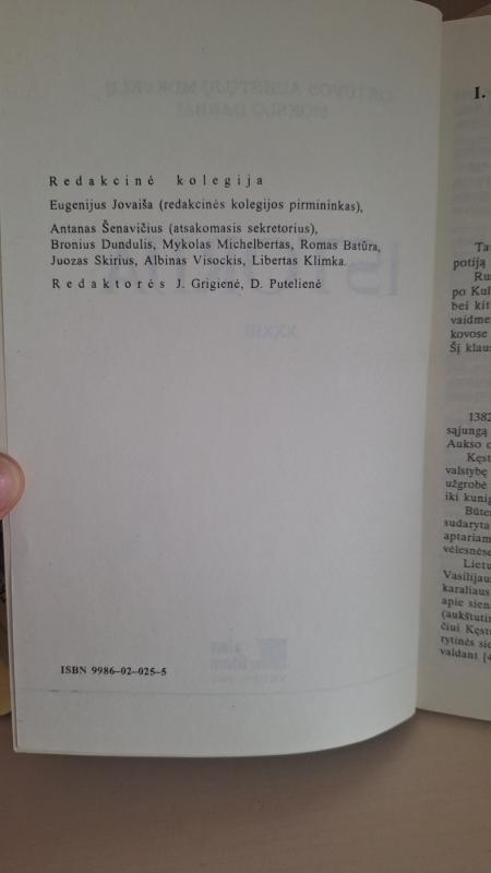 Istorija XXXIII. Lietuvos auštųjų mokyklų mokslo darbai - Autorių Kolektyvas, knyga 3