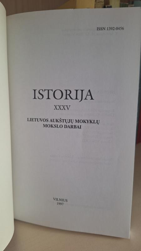 Istorija XXXV - Autorių Kolektyvas, knyga 3
