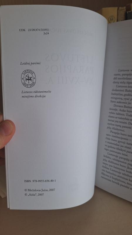 Lietuvos parapijos XV-XVIII a. - Mečislovas Jučas, knyga 3