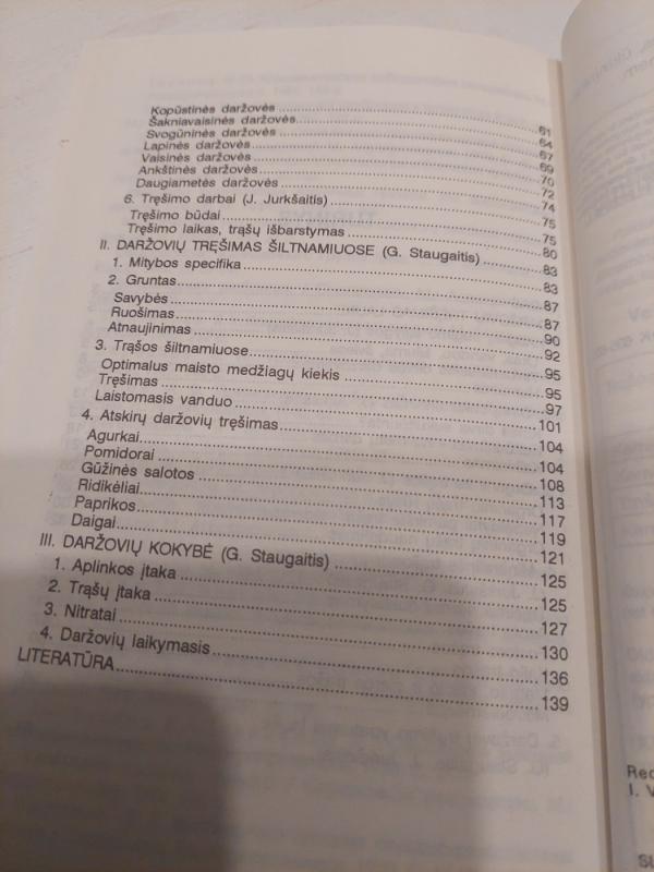 Daržovių tręšimas - G. Staugaitis, J.  Jurkšaitis, knyga 4