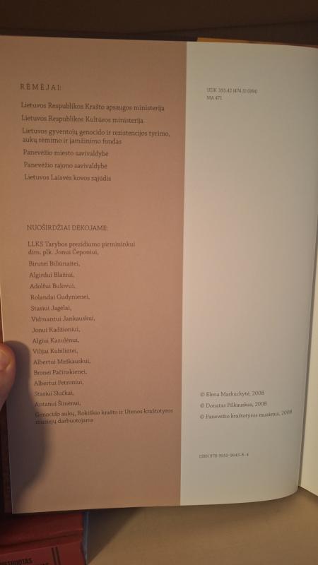 Kovoję už brangią Tėvynę: Algimanto apygardos partizanų istorija - Markuckytė Elena, knyga 3