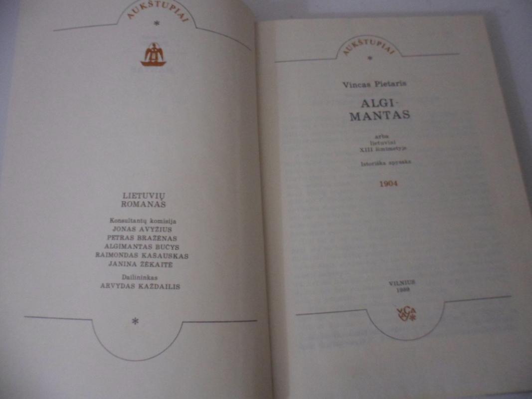 Algimantas - Vincas Pietaris, knyga 3
