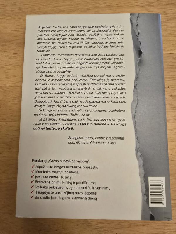 Geros nuotaikos vadovas. Nauja emocijų terapija - David D. Burns, knyga 3