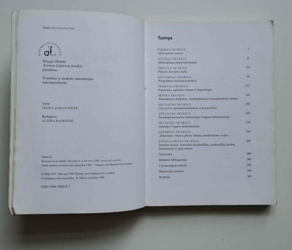 Meno kryptys nuo 1945-ųjų Temos ir koncepcijos - Lucie - Smith Edward, knyga 4