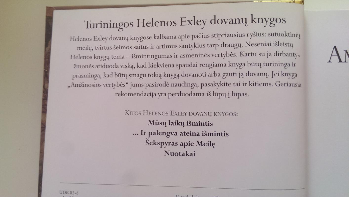 Amžinosios vertybės - Helen Exley, knyga 3