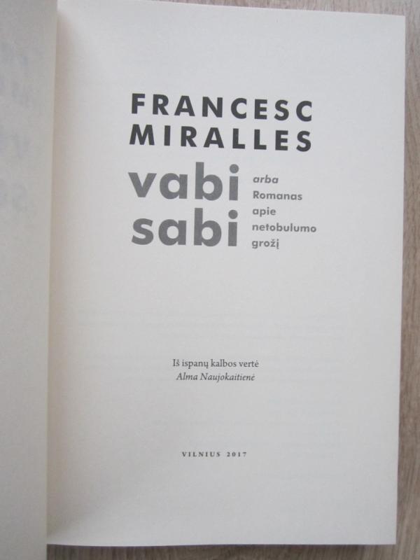 Vabi Sabi, arba Romanas apie netobulumo grožį - Francesc Miralles, knyga 3