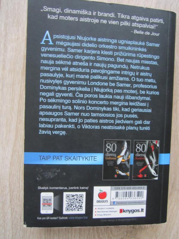 80 dienų. Mėlyna - Vina Jackson, knyga 6