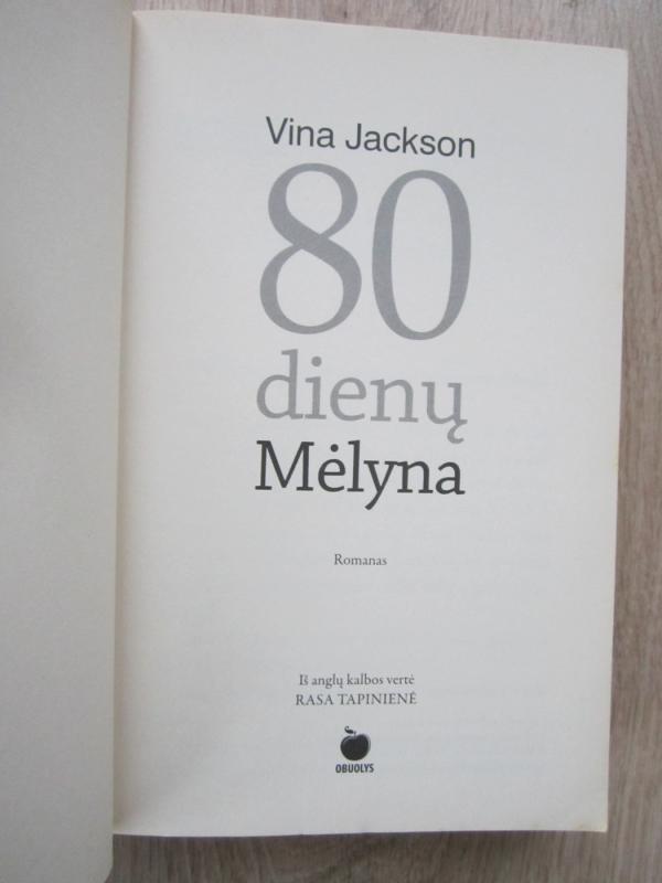 80 dienų. Mėlyna - Vina Jackson, knyga 3