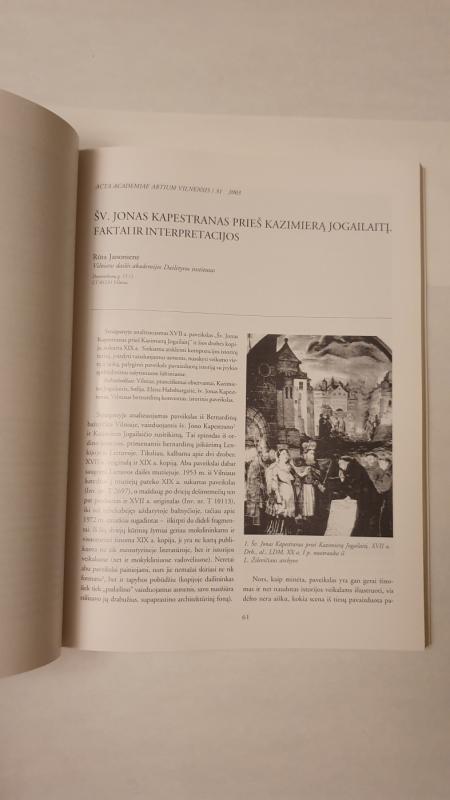 Vilniaus Dailės akademijos darbai 31  Istorine tikrove ir iliuzija - Autorių Kolektyvas, knyga 3
