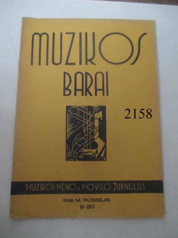 Muzikos barai, 1938 m., Nr. 9 - Autorių Kolektyvas, knyga 2