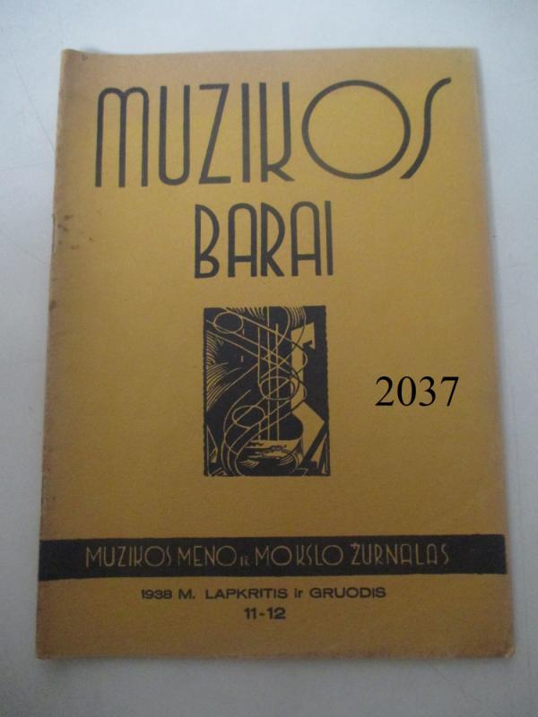 Muzikos barai, 1938 m., Nr. 11 -12 - Autorių kolektyas, knyga 2