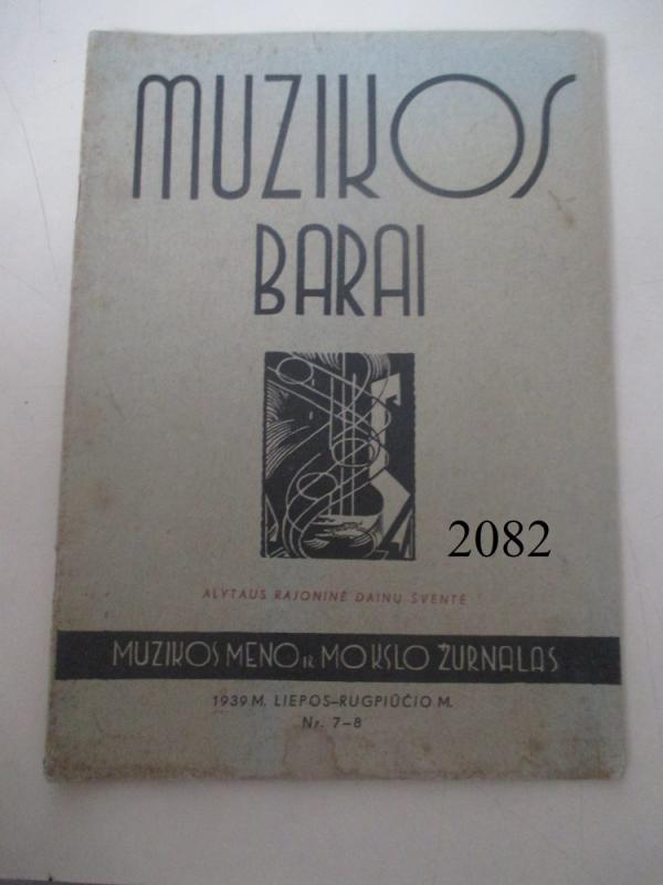 Muzikos barai, 1939 m., Nr. 7 - 8 - Autorių Kolektyvas, knyga 2