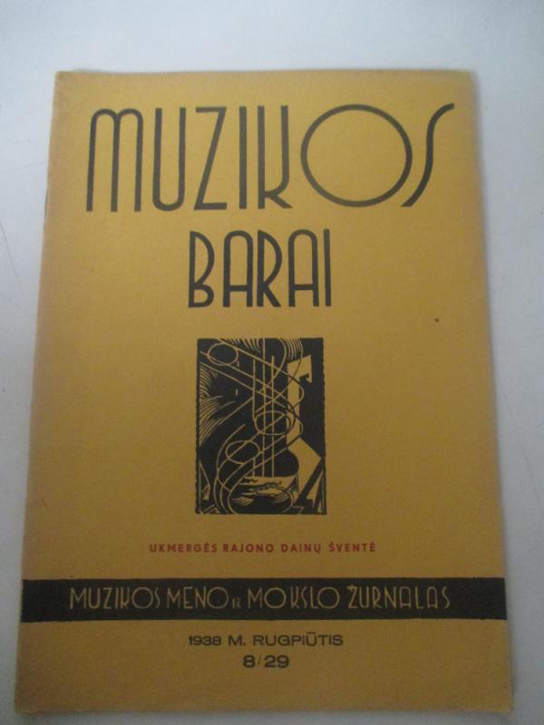 Muzikos barai, 1938 m., Nr. 8 - Autoriu koletyvas, knyga 4
