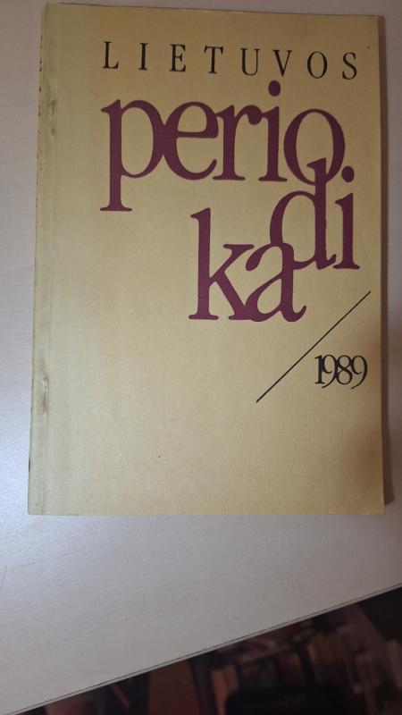 Lietuvos periodika 1989 - G. Bernackienė, knyga 2