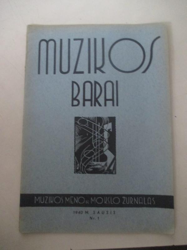 Muzikos barai, 1940 m., Nr. 1 - Autorių kolektyas, knyga 3