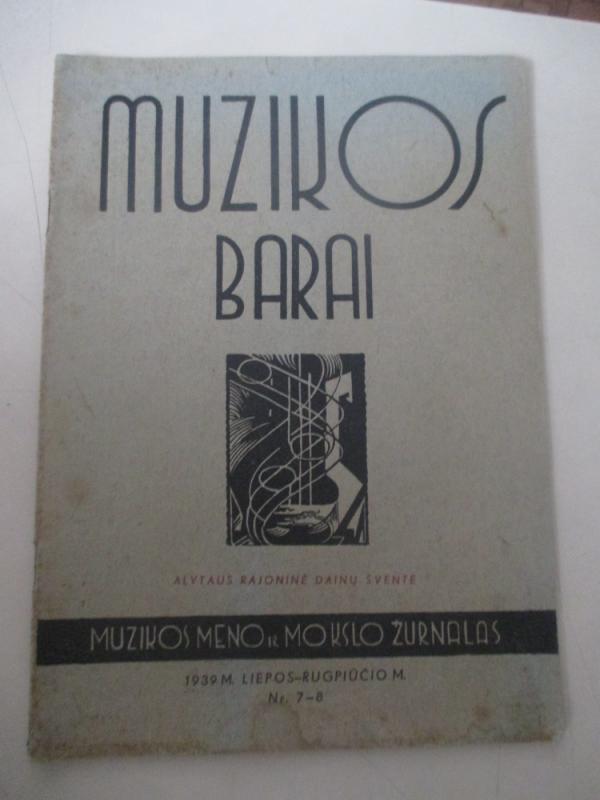 Muzikos barai, 1939 m., Nr. 7 - 8 - Autorių Kolektyvas, knyga 3
