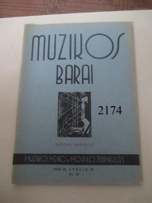 Muzikos barai, 1939 m., Nr. 10 - Autorių Kolektyvas, knyga 5