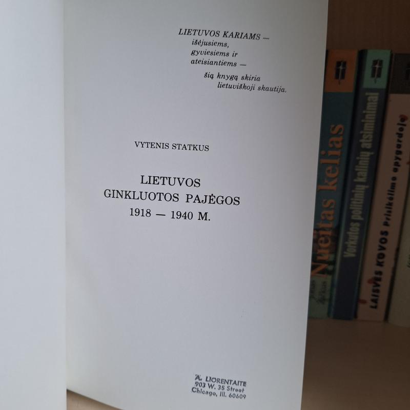 Lietuvos ginkluotos pajėgos 1918-1940 m. - Vytenis Statkus, knyga 3