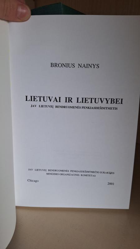 Lietuvai ir lietuvybei - Bronius Nainys, knyga 4