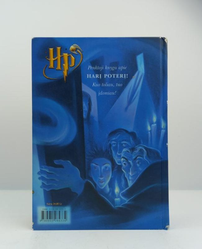 Haris Poteris ir fenikso brolija, pirmas leidimas, 2004m. - J. K. Rowling, knyga 3