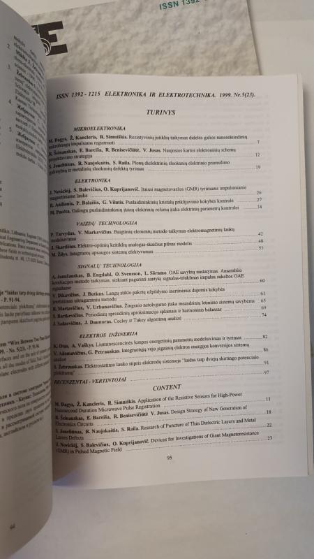 Elektronika ir Elektrotechnika - Autorių Kolektyvas, knyga 4