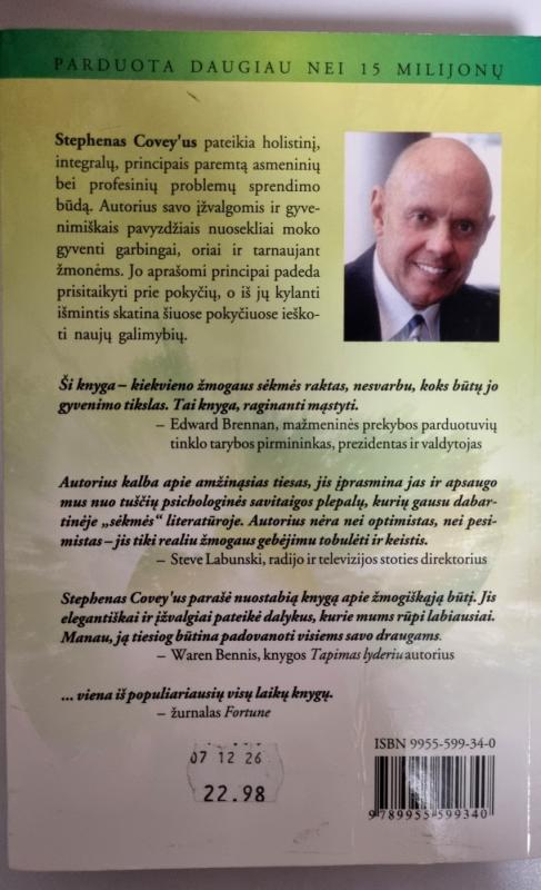 7 SĖKMĖS LYDYMŲ ŽMONIŲ ĮPROČIAI - Stephen R. Covey, knyga 3
