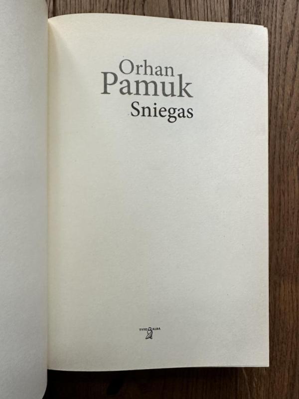 Sniegas - Orhan Pamuk, knyga 5