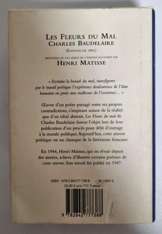 Les fleures du mal - Baudelaire, Henri Matisse, knyga 4