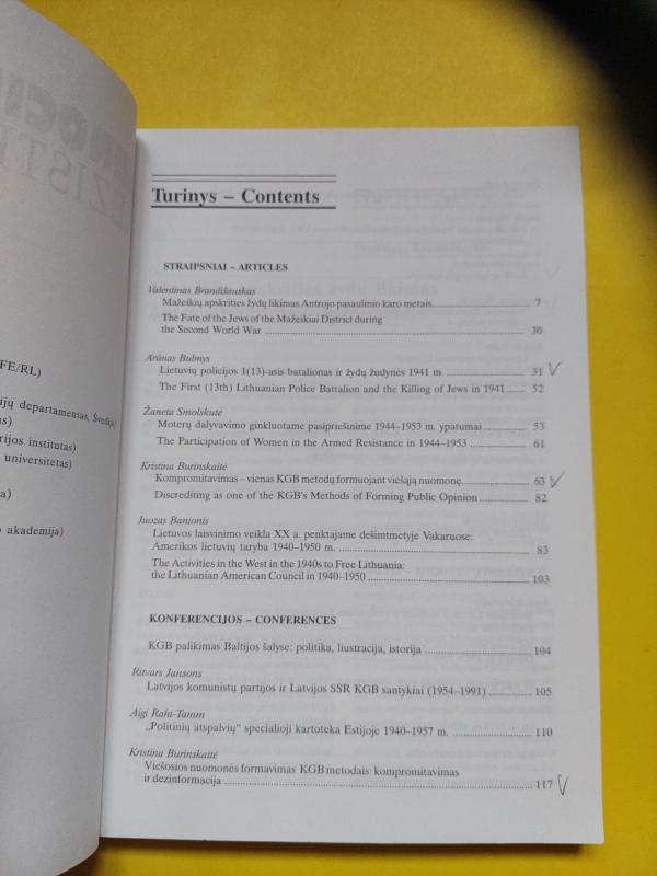 Genocidas ir rezistencija 2006 Nr. 2(20) - Dalia Kuodytė, knyga 4
