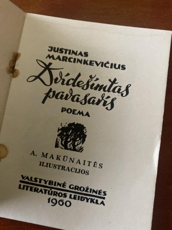 Dvidešimtas pavasaris (ILIUSTRACIJOS) - Justinas Marcinkevičius, knyga 2