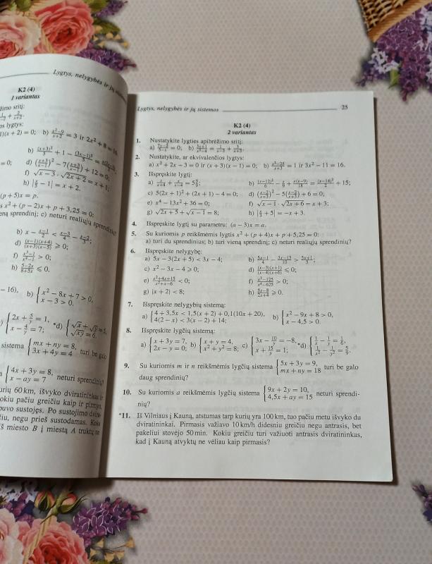matematika 11. Savarankiški ir kontroliniai darbai - R. Biekšienė, M.  Zenkevičienė, knyga 4