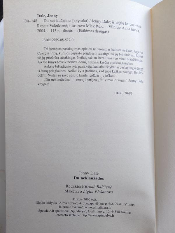 Du neklaužados - Jenny Dale, knyga 5